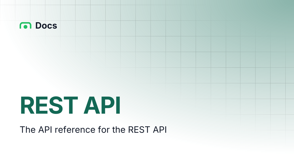 REST API | Docs