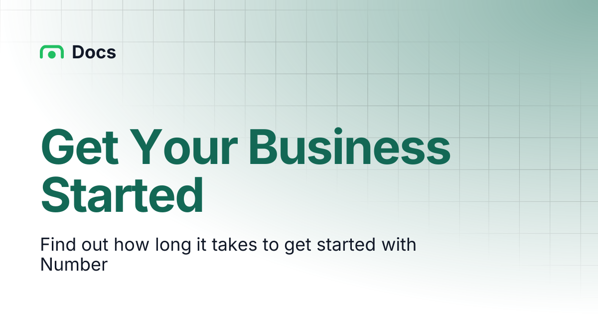 Get Your Business Started | Docs